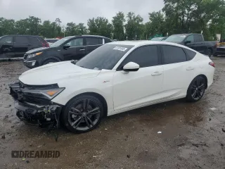 2024 Acura Integra w/A-Spec Package with VIN 19UDE4H37RA008162, listed as a Copart auction lot 61381685 with 35,744 mi miles and Salvage title. Bid and sale history available at DreamBid. Image 1.