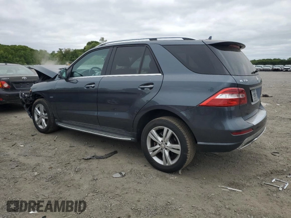 2012 Mercedes-Benz M 350 с VIN 4JGDA5HBXCA097090, выставлен на аукционе Copart как лот 57801325 с пробегом 158 983 миль миль и Чистый • Clean title. История ставок и продаж доступна на DreamBid. Изображение 2.