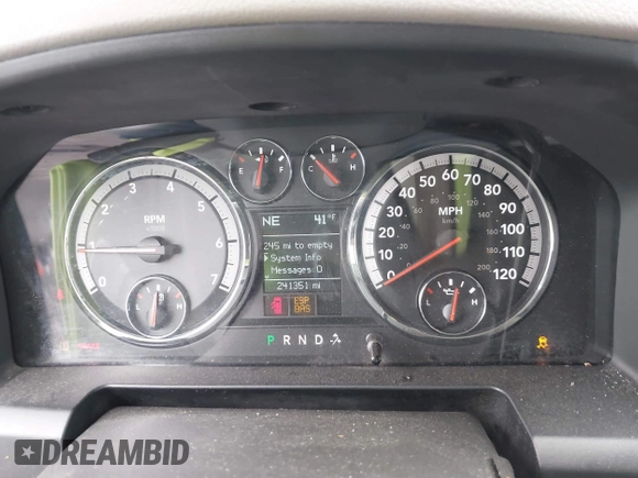 2009 Dodge 1500 SLT with VIN 1D3HV13T59J527367, listed as a IAAI auction lot 41738696 with 241,351 mi miles and . Bid and sale history available at DreamBid. Image 7.
