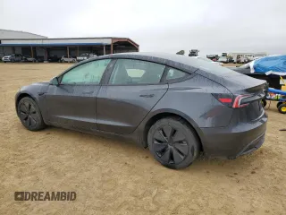 2025 Tesla Model 3 Long Range with VIN 5YJ3E1EA8SF920713, listed as a Copart auction lot 45182445 with 517 mi miles and Salvage title. Bid and sale history available at DreamBid. Image 2.