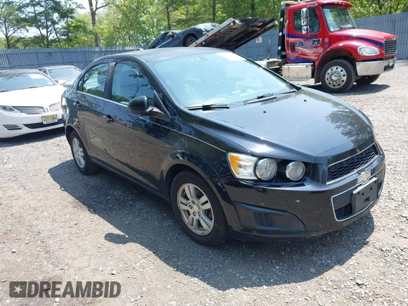 2016 Chevrolet Sonic LT with VIN 1G1JC5SGXG4108124, listed as a IAAI auction lot 42412834 with 90,191 mi miles and . Bid and sale history available at DreamBid. Image 1.