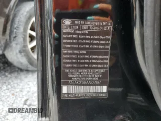2010 Land Rover LR4 Lux with VIN SALAK2D45AA527687, listed as a Copart auction lot 60730895 with 157,497 mi miles and Salvage title. Bid and sale history available at DreamBid. Image 13.