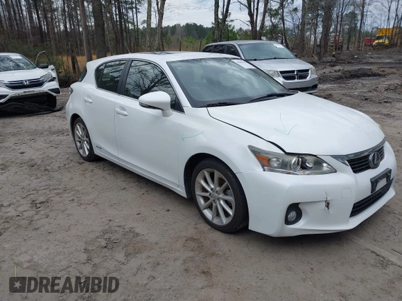 2011 Lexus CT 200h with VIN JTHKD5BH1B2036346, listed as a IAAI auction lot 41863701 with 214,254 mi miles and . Bid and sale history available at DreamBid. Image 1.