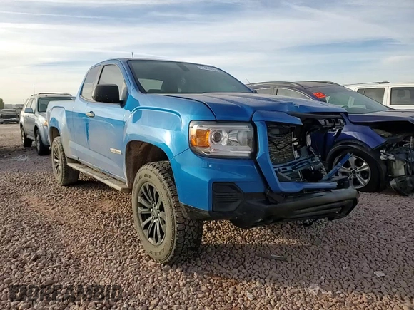 2021 GMC Canyon 4WD Elevation Standard with VIN 1GTH6BEN5M1196812, listed as a Copart auction lot 87225924 with 83,222 mi miles and Salvage Title. Bid and sale history available at carsss.com. Image 10.