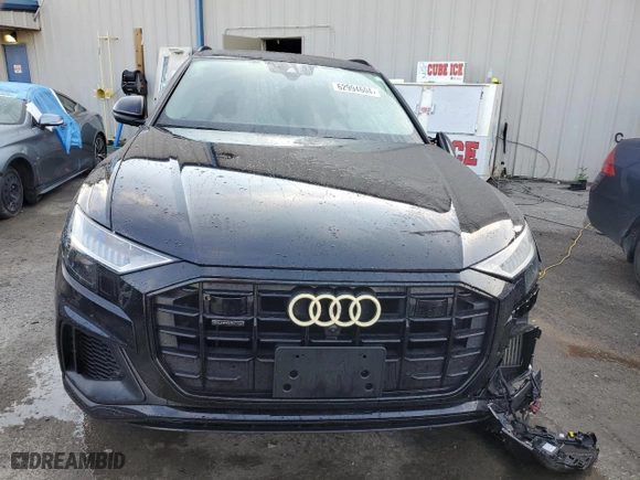 2020 Audi Q8 Prestige with VIN WA1FVAF14LD025184, listed as a Copart auction lot 62994604 with 58953 miles and Salvage Title. Bid and sale history available at carsss.com. Image 5.