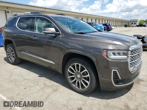 2020 GMC Acadia Denali with VIN 1GKKNPLS1LZ189956, listed as a Copart auction lot 56107695 with 78,711 mi miles and Salvage title. Bid and sale history available at DreamBid. Image 4.