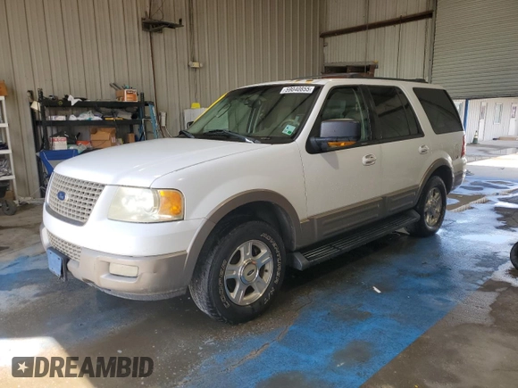 2003 Ford Expedition Eddie Bauer с VIN 1FMEU17WX3LA35623, выставлен на аукционе Copart как лот 59040855 с пробегом 247 678 миль миль и Списание • Salvage title. История ставок и продаж доступна на DreamBid. Изображение 1.