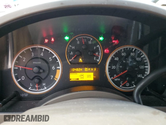 2010 Nissan Titan SE with VIN 1N6BA0EK5AN301767, listed as a Copart auction lot 44746555 with 134,824 mi miles and Salvage Title. Bid and sale history available at DreamBid. Image 9.