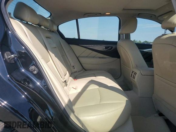 2015 Infiniti Q50 Premium with VIN JN1BV7AR7FM407060, listed as a Copart auction lot 63503495 with 81,897 mi miles and Clean title. Bid and sale history available at DreamBid. Image 10.