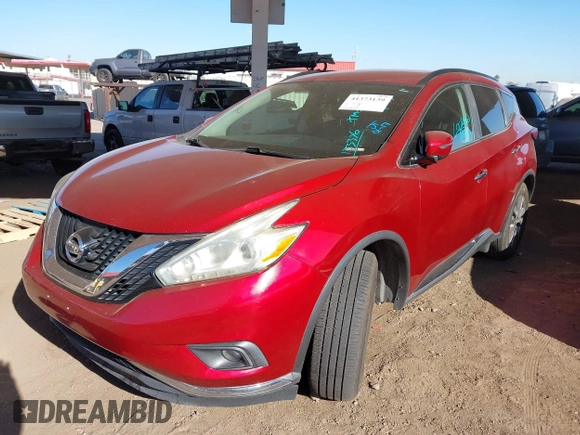 2016 Nissan Murano S with VIN 5N1AZ2MH8GN133376, listed as a IAAI auction lot 41373139 with 162,905 mi miles and . Bid and sale history available at DreamBid. Image 2.