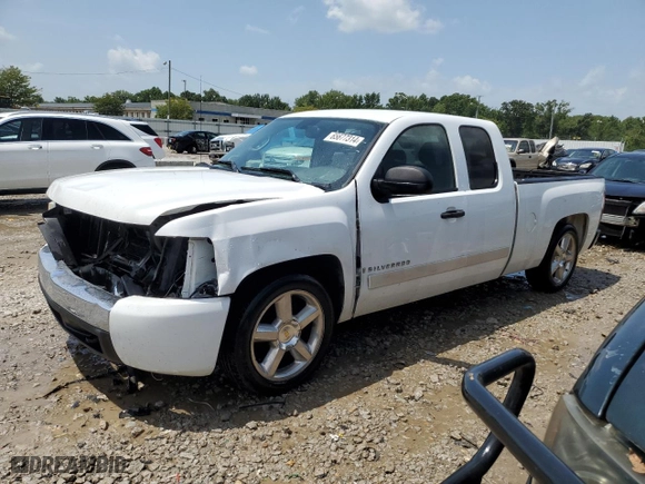 2007 Chevrolet Silverado 1500 LT w/1LT with VIN 1GCEC19J57Z521185, listed as a Copart auction lot 65677314 with 243,650 mi miles and Non Repairable. Bid and sale history available at carsss.com. Image 1.