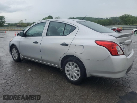 2015 Nissan Versa SV with VIN 3N1CN7AP5FL807681, listed as a Copart auction lot 53857695 with 124,508 mi miles and Salvage Title. Bid and sale history available at carsss.com. Image 2.