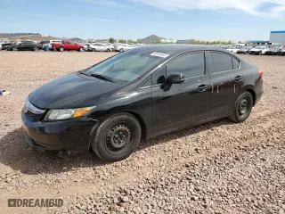 2012 Honda Civic Sdn LX with VIN 19XFB2F53CE365514, listed as a Copart auction lot 50949545 with 93,781 mi miles and Salvage Title. Bid and sale history available at carsss.com. Image 1.