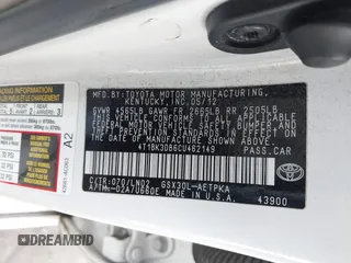 2012 Toyota Avalon with VIN 4T1BK3DB6CU462149, listed as a IAAI auction lot 41678263 with 217,875 mi miles and . Bid and sale history available at DreamBid. Image 9.