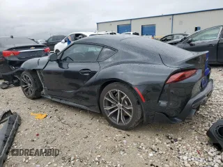 2021 Toyota GR Supra 2.0 with VIN WZ1DB2C02MW045335, listed as a Copart auction lot 72138744 with 37,882 mi miles and Salvage Title. Bid and sale history available at carsss.com. Image 2.
