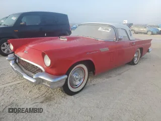 1957 Ford Thunderbird with VIN D7FH286272, listed as a Copart auction lot 77243694 with 19,878 mi miles and Salvage Title. Bid and sale history available at DreamBid. Image 1.