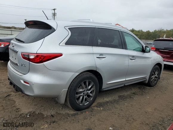 2013 Infiniti JX35 with VIN 5N1AL0MM3DC326903, listed as a Copart auction lot 72902124 with 213,631 mi miles and Salvage Title. Bid and sale history available at carsss.com. Image 3.