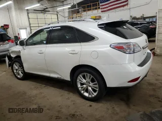 2011 Lexus RX with VIN JTJBC1BA5B2045421, listed as a Copart auction lot 53047595 with 166,384 mi miles and Salvage Title. Bid and sale history available at carsss.com. Image 2.
