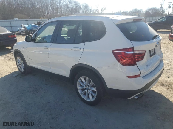 2017 BMW X3 sDrive28i with VIN 5UXWZ7C32H0V94776, listed as a Copart auction lot 42904945 with 144,258 mi miles and Salvage Title. Bid and sale history available at carsss.com. Image 2.