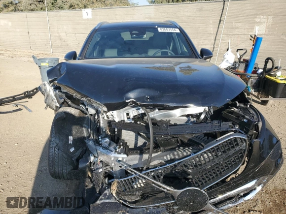 2025 Mercedes-Benz GLC with VIN W1NKM4HB0SF269280, listed as a Copart auction lot 83607554 with 0 mi miles and Salvage Title. Bid and sale history available at carsss.com. Image 5.