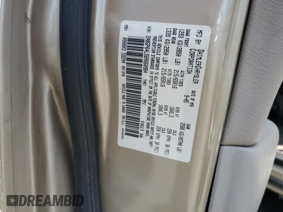 2006 Chrysler Town & Country LWB Limited with VIN 2A8GP64L56R660964, listed as a Copart auction lot 66865464 with 281,895 mi miles and Salvage Title. Bid and sale history available at carsss.com. Image 13.