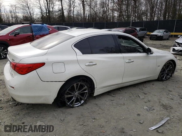 2017 Infiniti Q50 Signature Edition z VIN JN1EV7AR5HM839789, wystawiony jako Copart lot #47394005 z przebiegiem 57 152 mil mil oraz Szkoda całkowita • Salvage title. Historia ofert i sprzedaży dostępna na DreamBid. Obrazek 3.