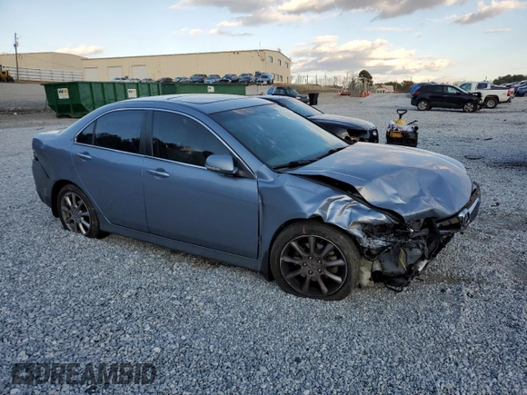 2007 Acura TSX with VIN JH4CL96877C017892, listed as a Copart auction lot 42553295 with 0 mi miles and Salvage Title. Bid and sale history available at carsss.com. Image 4.