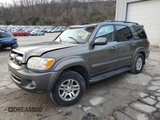 2005 Toyota Sequoia Limited with VIN 5TDBT48A35S255279, listed as a Copart auction lot 86393024 with 223,622 mi miles and Salvage Title. Bid and sale history available at DreamBid. Image 1.