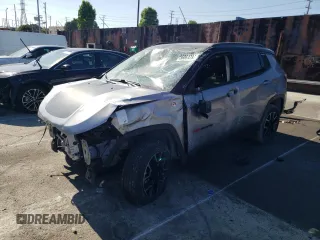 2019 Jeep Compass Trailhawk with VIN 3C4NJDDB7KT661987, listed as a Copart auction lot 56064785 with Not provided miles and Salvage title. Bid and sale history available at DreamBid. Image 1.