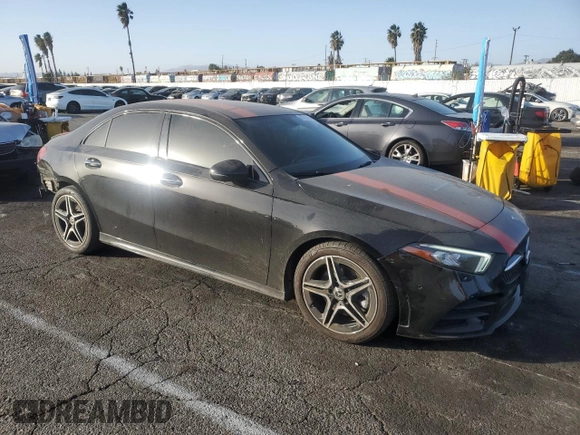 2022 Mercedes-Benz A 220 with VIN W1K3G4EB7NJ360318, listed as a Copart auction lot 87510085 with 50,577 mi miles and Salvage Title. Bid and sale history available at DreamBid. Image 4.
