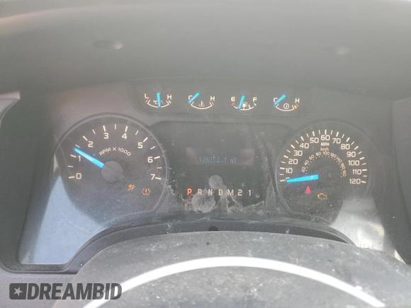 2014 Ford F-150 XL with VIN 1FTMF1CM7EKD02336, listed as a Copart auction lot 57333815 with 126,053 mi miles and Salvage title. Bid and sale history available at DreamBid. Image 9.