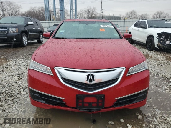 2017 Acura TLX with VIN 19UUB1F3XHA003742, listed as a Copart auction lot 47879745 with 0 mi miles and Salvage Title. Bid and sale history available at carsss.com. Image 5.