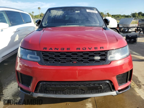 2020 Land Rover Range Rover with VIN NJ1356E, listed as a Copart auction lot 73826674 with Not Provided miles and Non Repairable. Bid and sale history available at DreamBid. Image 5.
