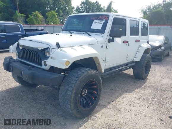 2012 Jeep Wrangler Unlimited Sahara with VIN 1C4BJWEG1CL186407, listed as a IAAI auction lot 42593848 with 178,354 mi miles and . Bid and sale history available at DreamBid. Image 17.