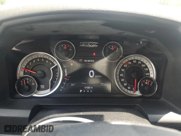 2016 Ram 1500 Big Horn with VIN 3C6RR7LT4GG136088, listed as a Copart auction lot 58759045 with 121,980 mi miles and Salvage title. Bid and sale history available at DreamBid. Image 9.