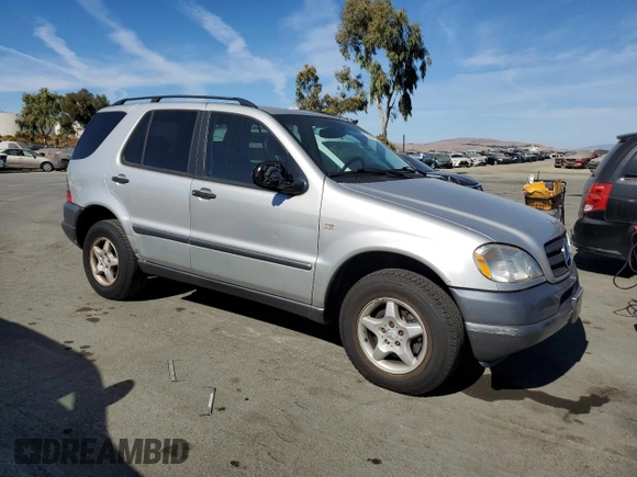 1999 Mercedes-Benz M-Class with VIN 4JGAB54E6XA117647, listed as a Copart auction lot 77284714 with 124,150 mi miles and Clean Title. Bid and sale history available at carsss.com. Image 4.