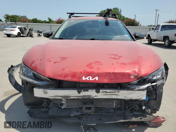 2022 Kia EV6 Wind with VIN KNDC34LA7N5046628, listed as a Copart auction lot 63230374 with 48,023 mi miles and Salvage Title. Bid and sale history available at carsss.com. Image 5.