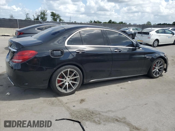 2016 Mercedes-Benz C 63 AMG with VIN 55SWF8GB0GU115383, listed as a Copart auction lot 52738005 with 101,439 mi miles and Clean title. Bid and sale history available at DreamBid. Image 3.