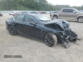 2024 Lexus IS 350 F Sport with VIN JTHGZ1B26R5077771, listed as a Copart auction lot 57396885 with 16,162 mi miles and Salvage title. Bid and sale history available at DreamBid. Image 4.