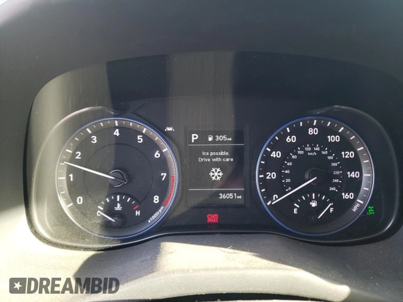 2020 Hyundai Kona SE with VIN KM8K1CAA0LU494111, listed as a Copart auction lot 41000263 with 36,051 mi miles. Bid and sale history available at carsss.com. Image 9.