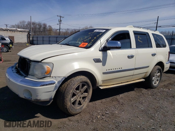 2008 Chrysler Aspen Limited z VIN 1A8HW58NX8F142131, wystawiony jako Copart lot #52396535 z przebiegiem Nie podano mil oraz Szkoda całkowita • Salvage title. Historia ofert i sprzedaży dostępna na DreamBid. Obrazek 1.