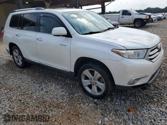 2013 Toyota Highlander Limited with VIN 5TDYK3EH1DS093692, listed as a Copart auction lot 57772345 with 169,781 mi miles and Salvage title. Bid and sale history available at DreamBid. Image 4.