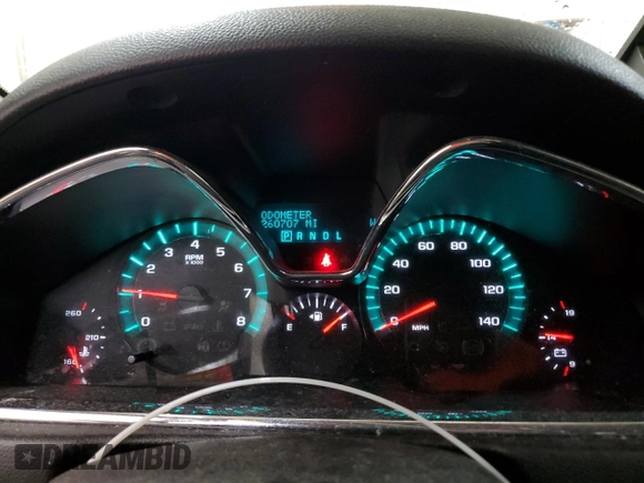 2015 Chevrolet Traverse LT with VIN 1GNKVGKD7FJ318971, listed as a Copart auction lot 58054655 with 260,707 mi miles and Salvage title. Bid and sale history available at DreamBid. Image 9.