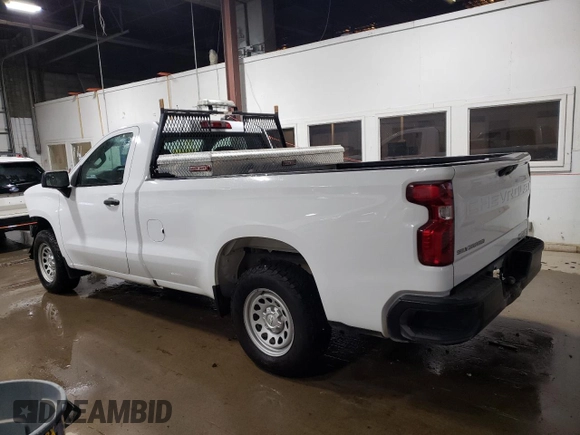 2021 Chevrolet Silverado 1500 Work Truck with VIN 3GCNWAEH4MG100743, listed as a Copart auction lot 42198115 with 98,462 mi miles and Clean Title. Bid and sale history available at carsss.com. Image 2.