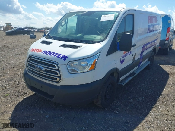 2015 Ford Transit Cargo Van with VIN 1FTNR1ZM1FKA46909, listed as a IAAI auction lot 42092389 with 216,806 mi miles. Bid and sale history available at carsss.com. Image 17.