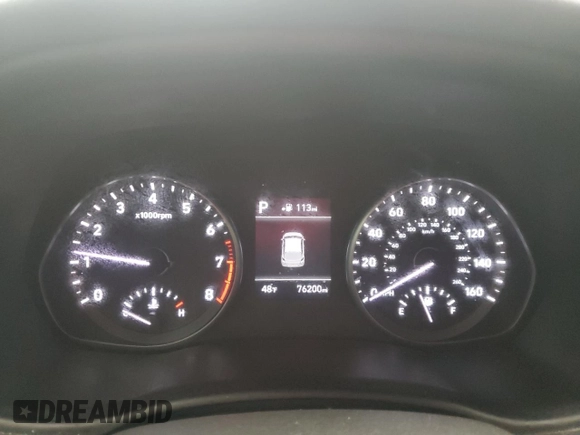 2020 Hyundai Elantra GT with VIN KMHH35LE2LU137688, listed as a Copart auction lot 75752044 with 76,200 mi miles and Salvage Title. Bid and sale history available at carsss.com. Image 9.
