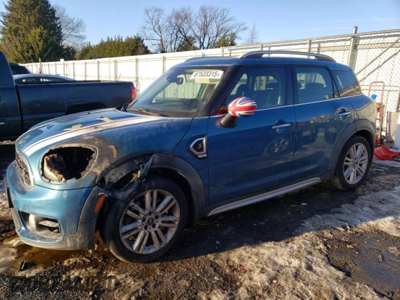 2019 MINI Countryman Cooper S z VIN WMZYT3C55K3E94296, wystawiony jako Copart lot #87533315 z przebiegiem Nie podano mil oraz Szkoda całkowita • Salvage title. Historia ofert i sprzedaży dostępna na DreamBid. Obrazek 1.