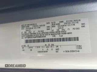 2023 Ford Transit Cargo с VIN 1FTBR2CG4PKB83534, выставлен на аукционе IAAI как лот 41243389 с пробегом 5 507 миль миль и . История ставок и продаж доступна на DreamBid. Изображение 9.