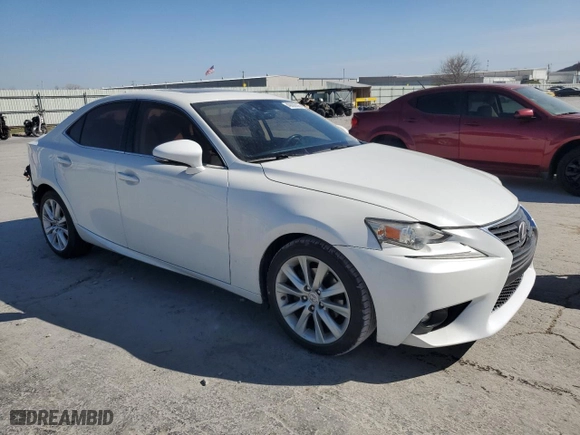 2015 Lexus IS 250 with VIN JTHBF1D20F5043594, listed as a Copart auction lot 49090035 with 130,286 mi miles and Salvage Title. Bid and sale history available at carsss.com. Image 4.