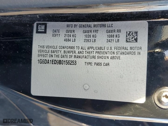 2011 Cadillac CTS Coupe with VIN 1G6DA1ED9B0156253, listed as a Copart auction lot 83859334 with 139,657 mi miles and Salvage Title. Bid and sale history available at carsss.com. Image 14.